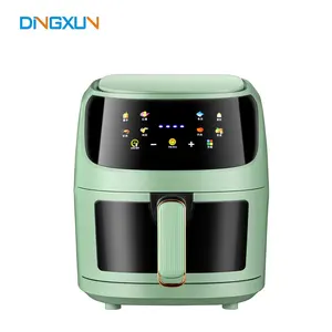 Factory supply Silver Crest Electrogilding 5L 8L Capacity Digital Air Fryer Touch Screen Control Air Fryer