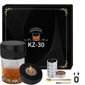 Portable USB Rechargeable Whiskey <b>Cocktail</b> Drink <b>Smoker</b> <b>Kit</b> with 6 Flavors Wood Idea Gift for Men - Product Image 5