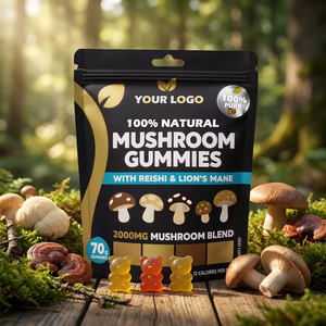 Gomitas Funcionales de Hongos con Melena de León y Reishi, para la Concentración Cerebral y el Apoyo Inmunológico, Pectina Vegana - Product Image 1