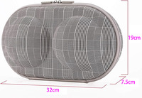 Vente en gros de soutien personnalisé portable dur de stockage de voyage femmes couverture de sous-vêtements sac de transport étanche EVA soutien-gorge mallette