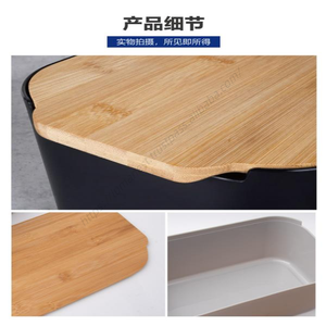 Caja de Pan de Plástico Rectangular para Cocina con Tapa de Tabla de Cortar, para Conservación de Frescura, con Logotipo Personalizado al por Mayor - Product Image 5