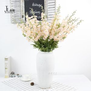 D-DE001 Suministros de Decoración para Bodas, <span class=keywords><strong>Delphinium</strong></span> Artificial con Tacto Real, <span class=keywords><strong>Delphinium</strong></span> Azul para Centros de Mesa y Decoración de Mesas de Boda - Product Image 2