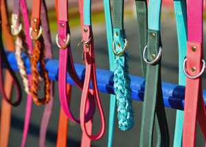 Conjunto de Correa y Collar de Cuero Personalizado para Perro con Diseño Impreso y Decoración de Remaches - Product Image 2