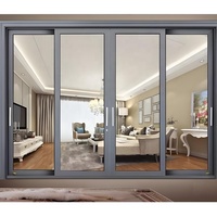 Fenêtre à rupture de pont thermique en aluminium, cadre mince, double vitrage, couleur RAL personnalisable, fenêtre coulissante latérale, fabrication OEM