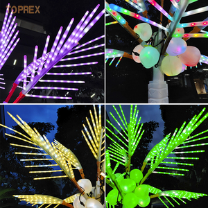 Toprex โคมไฟวันหยุด3M RGB ต้นมะพร้าว LED ต้นไม้ประดิษฐ์สำหรับตกแต่งสวนกลางแจ้งภูมิทัศน์ถนน - Product Image 2
