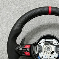 Volant en cuir à fond plat chauffant de la série F pour BMW F30 340i F10 535i F32 F20 F36 F22 M5 X5 F15 F80 M3 F11 F31 E60 E71