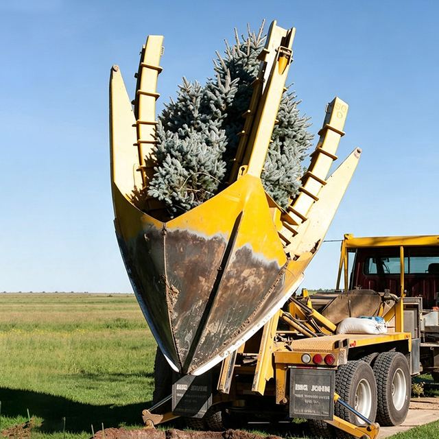 ZHONGJU Hydraulic Driven Motor Engine Multi Blade Structure Root Ball Forming Nursery Sapling Transplant Working Attachment Tree