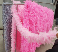 Écharpe naturelle décor Chandelle dinde plume Boa pour la maison fête carnaval décor bricolage artisanat vêtements Costume danse robe accessoire