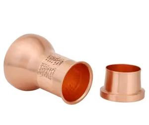 เหยือกน้ำทองแดงบริสุทธิ์กันรั่วซึมทำด้วยมือขนาด1000มล. เหมาะสำหรับดื่มในห้องครัวสำนักงานและของขวัญจากผู้จำหน่ายอินเดีย - Product Image 4