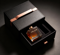 Caja de Regalo de Perfume de Lujo con Cajón, Logotipo Personalizado, Papel Mate, Caja Deslizante, Empaque de Alta Gama para Fragancias y Cosméticos para Bodas