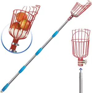 Wholesale Fruit Picker Pole With Basket TelescopingPicker Tool For Fruits Catcher Tree Picker For Getting Fruits
