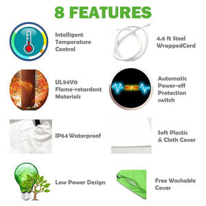 Coussin thermique auto-chauffant pour chat en PVC et duvet, motif solide, coussin chauffant pour lit et animal de compagnie - Product Image 5