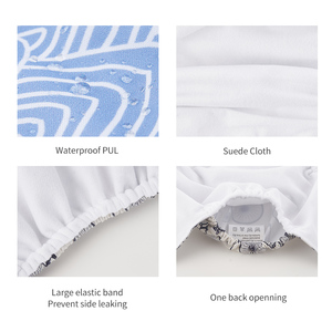 OEM ปรับนํามาใช้ใหม่ล้างทําความสะอาดได้สบายผ้าอ้อมเด็กผ้าอ้อมกระเป๋าผ้า - Product Image 6