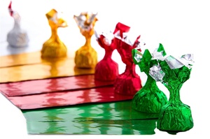 Custom 20x20 Cm <strong>Gold</strong> <strong>Chocolate</strong> Candy Wrappers Foil Paper <strong>Wrapping</strong> Sheets Aluminium Foil for <strong>Wrapping</strong> Mushroom <strong>Chocolate</strong> - Product Image 2