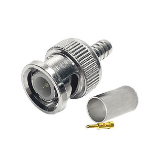 Connecteur Jack Mâle-Femelle 90 Degrés 50 Ohms, Adaptateur Coaxial RF à Angle Droit RG6 RG59, Prise BNC Mâle pour CCTV - Product Image 2