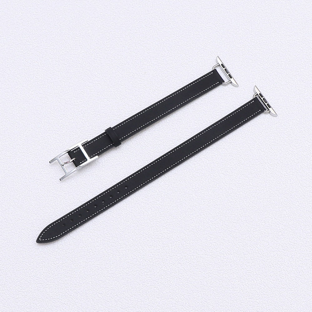 Black color white line