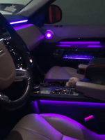 Kit de Decoración de Luces LED Interiores para Automóvil, Panel de Estilo Estrellado Colorido Dinámico con Luz Ambiental para Land Rover Discovery 5 2017-2025
