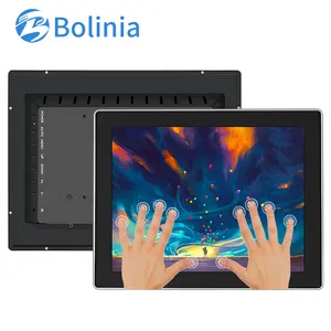Custom 15.6 27 29 32 43 polegadas Painel Open Frame Wall Mount Capacitivo Embedded Display Lcd Industrial Touch Screen Monitor