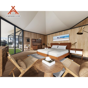 <span class=keywords><strong>Tente</strong></span> de glamping de luxe Kawagebo Kamp (KK) 16 x 6 x 6,85 m en PVDF imperméable avec salle de bain pour complexe hôtelier et hôtel - Product Image 6