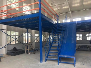 Étagères de stockage en métal pour entrepôt, <span class=keywords><strong>mezzanine</strong></span>, grenier, avec garde-corps de sécurité - Product Image 1