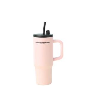 Gobelet de voyage isotherme en acier inoxydable 720 ml (24 oz) avec poignée, couvercle, paille et base antidérapante – Chaud ou froid - Product Image 6