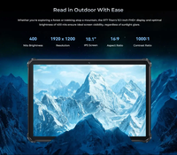 Oukitel RT7 TITAN 32000mAh 5G Tabletas resistentes 10,1 "FHD + Pantalla 12GB 256GB Android 13 Dimensity 720 Pad PC 33W Carga rápida