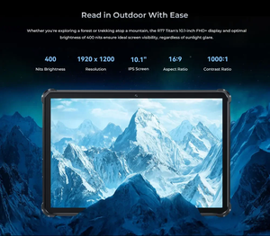 Oukitel RT7 TITAN 32000mAh 5G rough tablet 10.1 "FHD + Display 12GB 256GB Android 13 Dimensity 720 Pad PC 33W ricarica rapida - Product Image 3