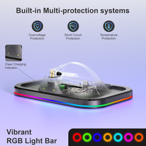 Nouveau support de charge RGB 2-en-1 2026 avec indicateur LED pour lunettes Meta <span class=keywords><strong>Ray</strong></span>-<span class=keywords><strong>Ban</strong></span> Wayfarer, Skyler, Headliner et Oakley Meta HSTN - Product Image 6