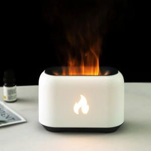 Diffuseur d'arômes à flamme 150 ml, humidificateur USB, télécommande, lumière LED, usage domestique et commercial - Product Image 1
