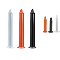 Seringue de distribution de colle UV SZF Double Micro DBS-US2-PP-55 55CC PP transparente/ambre/noire pour machine de moulage par injection