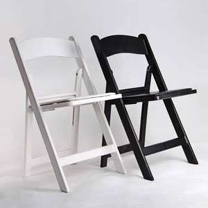 Outdoor <b>Garden</b> Wedding Banquet Hotel Restaurant Party <b>White</b> Resin <b>Plastic</b> Foldable Dining <b>Chairs</b> - Product Image 3