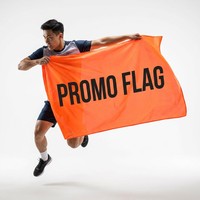 Drapeaux publicitaires personnalisés avec logo imprimé, double face, en polyester, avec œillets en aluminium et laiton, pour promotion extérieure et expositions commerciales