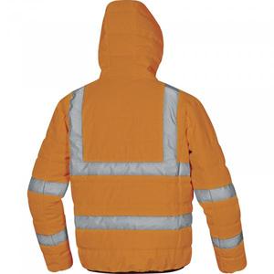 DELTA PLUS - DOOHVORTM Poliéster acolchado ripstop 2 capas laminadas chaqueta naranja fluorescente de alta visibilidad - Product Image 2