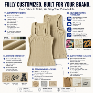Top da <span class=keywords><strong>Donna</strong></span> con Spalline <span class=keywords><strong>Larghe</strong></span>, Design Racerback, in Tessuto Costolato Morbido ed Elastico, Lyocell Modal Spandex, Scollo Quadrato - Product Image 4