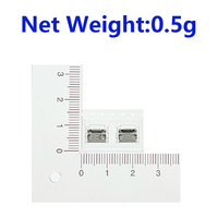 Conector hembra Micro USB tipo B Conector hembra de carga de soldadura MicroUSB SMD de 5 pines