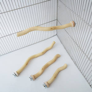 Pappagallo uccello persico bastone naturale in legno di drago bastone in legno massiccio curvo palo di pesce persico stecca forniture di denti con dado - Product Image 5