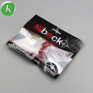 การพิมพ์แบบกําหนดเองถุงบรรจุภัณฑ์เหยื่อพลาสติกอ่อน Ziplock ถุงใสใสสําหรับ<span class=keywords><strong>หนอน</strong></span>ล่อตกปลา - Product Image 5