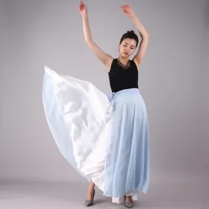 Женская юбка для танца живота, Повседневная пляжная юбка с большим подолом для отдыха, лето 2021