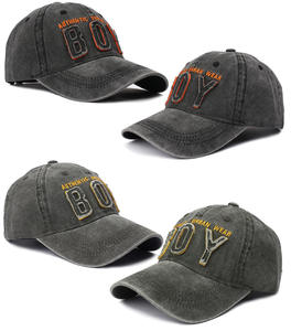 Casquette vintage brodée avec la inscription « BOY », casquette de baseball en coton délavé, casquette de mode urbaine réglable pour hommes et femmes - Product Image 4