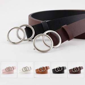 Fashion Women Waist <strong>Belt</strong> PU Leather Metal Buckle Heart Pin <strong>Belts</strong> Double Ring <strong>Belt</strong> <strong>for</strong> <strong>Ladies</strong> Leisure Dress <strong>Jeans</strong> Wild Waistband - Product Image 4