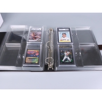 Support de rangement pour cartes de collection, compatible avec les cartes sportives sous slabs, pour classeur de cartes à 3 anneaux