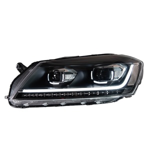 Conjunto de Faros Delanteros Modificados con LED Matrix para Versión Europea B7 (12-16), Luz Diurna LED, Señal de Giro Dinámica, Alto Lumen, Mejora de Rendimiento - Product Image 1