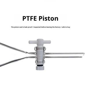 Funil de Separação em Forma de Pêra para Laboratório, Separação Óleo-Água, com Válvula de PTFE e Pistão de Vidro - Product Image 4