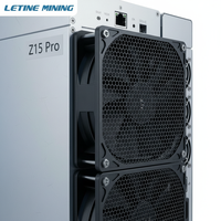 Bitmain Antminer Z15 Pro 840K Sol/s ZEC Zcash Miner, machine de minage ASIC à algorithme Equihash, originale