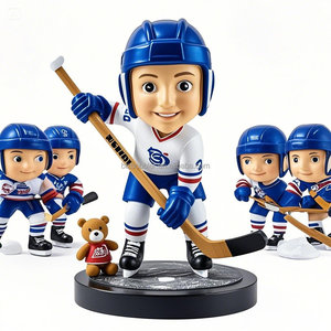 Eco-friendly casa in resina <span class=keywords><strong>Hockey</strong></span> Bobblehead Action Figure con ornamenti di vernice eco-friendly decorazione per la casa interna - Product Image 6