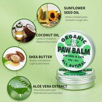 Baume de soin pour pattes d'animaux de compagnie au parfum frais, en microfibre de luxe, 60 g, en bouteille, pour chiens et chats - Utilisation quotidienne, fabriqué en Chine