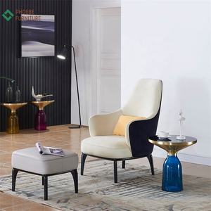 Canapé matelassé avec dossier haut de gamme, tissu de velours <span class=keywords><strong>bleu</strong></span>, siège simple pour chambre à coucher - Product Image 3