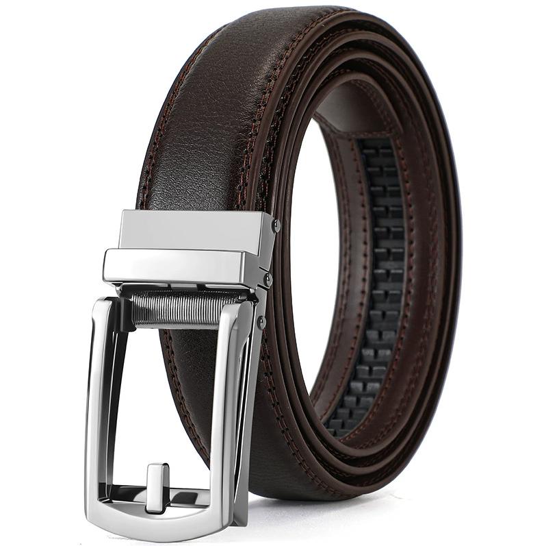 Coffee+sliver buckle