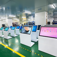 YINGTOUCH - Pantalla Táctil Inclinada Horizontal Tipo L de 49 Pulgadas, Máquina de Consulta Autoservicio Todo en Uno, Guía para Centros Comerciales