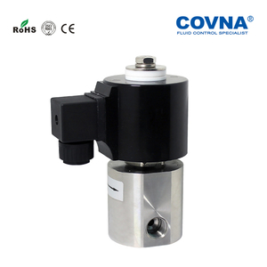 Vanne solénoïde à eau haute pression à 2 voies normalement fermée COVNA HKKB 12V en acier inoxydable - Product Image 4